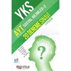 Nitelik Yayınları Nitelik YKS AYT Sosyal Bilimler-2 20 Deneme Sınavı