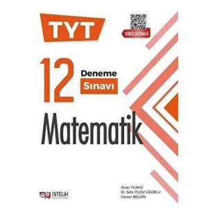 Nitelik Yayınları Nitelik YKS TYT Matematik 12 Deneme Sınavı Video Çözümlü