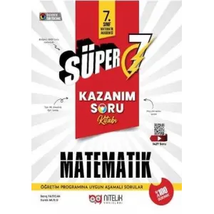 Nitelik Yayınları Süper 7 Matematik Kazanım Soru Kitabı