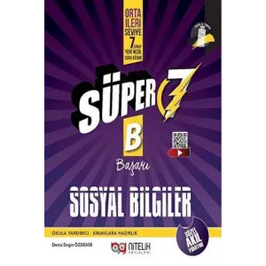 Nitelik Yayınları Süper 7 Sosyal Bilgiler Yeni Nesil Soru Kitabı