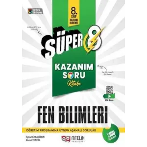 Nitelik Yayınları Süper 8 Fen Bilimleri Kazanım Soru Kitabı