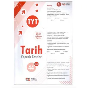 Nitelik Yayınları TYT Tarih Yaprak Testleri