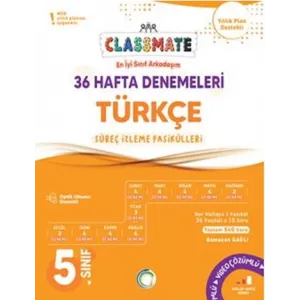 Okyanus Yayınları 5. Sınıf Türkçe Classmate 36 Hafta Denemeleri