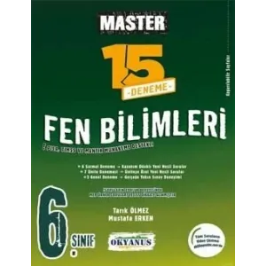 Okyanus Yayınları 6. Sınıf Master 15 Fen Bilimleri Denemesi
