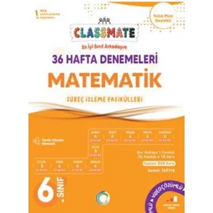 Okyanus Yayınları 6. Sınıf Matematik Classmate 36 Hafta Denemeleri