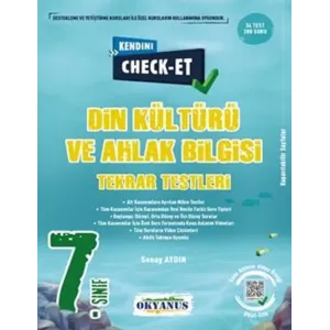 Okyanus Yayınları 7. Sınıf Kendini Check Et Din Kültürü Ve Ahlak Bilgisi Tekrar Testleri