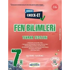 Okyanus Yayınları 7. Sınıf Kendini Check - Et Fen Bilimleri Tekrar Testleri