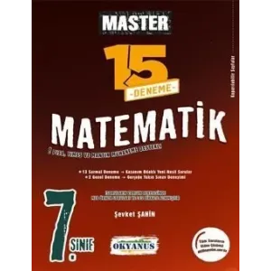 Okyanus Yayınları 7. Sınıf Master 15 Matematik Denemesi