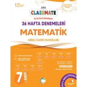Okyanus Yayınları 7. Sınıf Matematik Classmate 36 Hafta Denemeleri