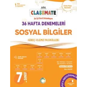 Okyanus Yayınları 7. Sınıf Sosyal Bilgiler Classmate 36 Hafta Denemeleri