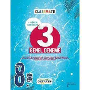 Okyanus Yayınları 8. Sınıf Classmate 1. Dönem 3 Genel Deneme