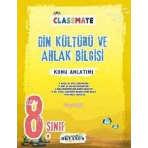 Okyanus Yayınları 8. Sınıf Din Kültürü ve Ahlak Bilgisi Classmate Konu Anlatımlı