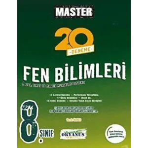 Okyanus Yayınları 8. Sınıf Master 20 Fen Bilimleri Denemesi