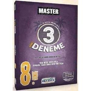 Okyanus Yayınları 8. Sınıf Master 3 Deneme