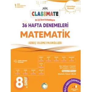 Okyanus Yayınları 8. Sınıf Matematik Classmate 36 Hafta Denemeleri