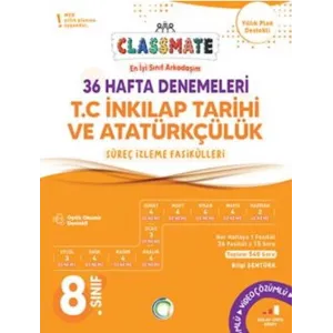 Okyanus Yayınları 8. Sınıf T.C. İnkılap Tarihi ve Atatürkçülük Classmate 36 Hafta Denemeleri