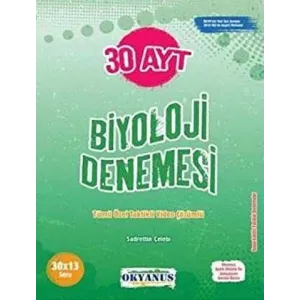 Okyanus Yayınları AYT 30 Biyoloji Denemesi
