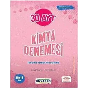 Okyanus Yayınları AYT 30 Kimya Denemesi