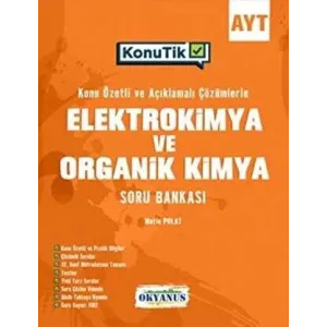 Okyanus Yayınları AYT KonuTik Elektrokimya ve Organik Kimya Soru Bankası