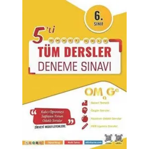 Omage Yayınları 6. Sınıf Omage Gold Tüm Dersler Deneme Sınavı