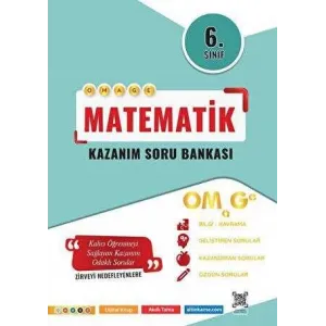 Omage Yayınları 6. Sınıf Omage Kazanım Matematik Soru Bankası
