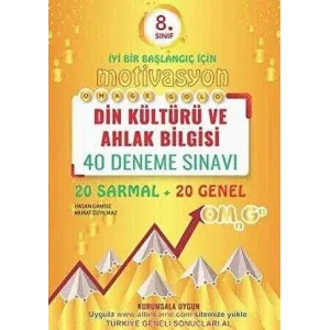Omage Yayınları 8. Sınıf Din Kültürü Ve Ahlak Bilgisi Gold 40 Deneme