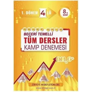Omage Yayınları 8. Sınıf Gold Tüm Dersler 4`lü Kamp Denemesi 1. Dönem