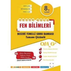 Omage Yayınları 8. Sınıf Omage Gold Fen Bilimleri Soru Bankası