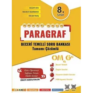 Omage Yayınları 8. Sınıf Omage Gold Paragraf Soru Bankası
