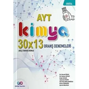 Orbital Yayınları AYT Kimya 30 x 13 Branş Denemeleri