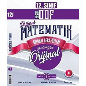 Orijinal Yayınları 12. Sınıf Matematik ODF Orijinal Ders Föyleri
