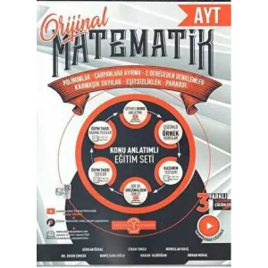 Orijinal Yayınları 2023 AYT Polinom Çarpanlara Ayırma 2.Dereceden Denklemler Karmaşık Sayılar Eşitsizlik Parabol Konu A