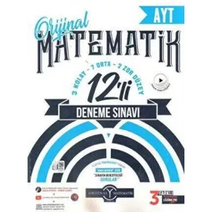 Orijinal Yayınları AYT Matematik 12 li Deneme Sınavı