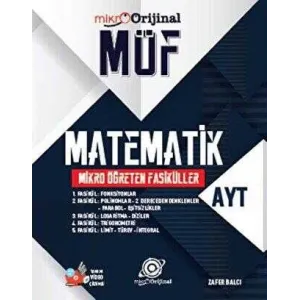 Orijinal Yayınları AYT Matematik MÖF Mikro Öğreten Fasiküller