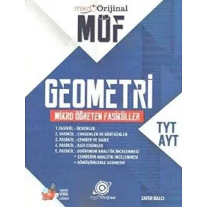 Orijinal Yayınları Mikro TYT AYT Geometri MÖF Mikro Öğreten Fasiküller Set