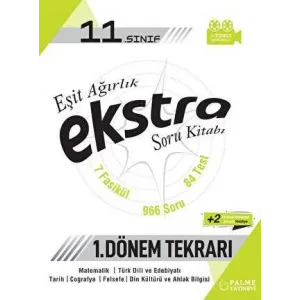 Palme 11. Sınıf Eşit Ağırlık Ekstra Soru Kitabı 1.Dönem Tekrarı