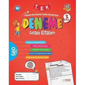 Palme Yayıncılık 3. Sınıf Tek Deneme Sınavı Kitabım