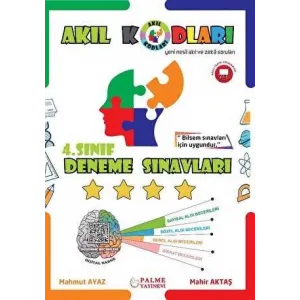 Palme Yayıncılık 4. Sınıf Akıl Kodları Deneme Sınavı