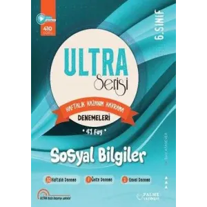 Palme Yayıncılık 6. Sınıf Ultra Serisi Sosyal Bilgiler Denemeleri 41 Föy