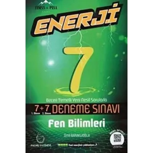 Palme Yayıncılık 7. Sınıf Fen Bilimleri Enerji 7+7 Deneme Sınavı