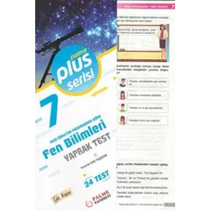 Palme Yayıncılık 7. Sınıf Plus Serisi Fen Bilimleri Yaprak Test