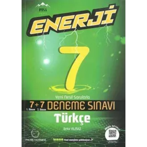 Palme Yayıncılık 7. Sınıf Türkçe Enerji 7 + 7 Deneme