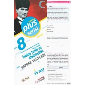 Palme Yayıncılık 8. Sınıf Pus Serisi T.C. İnkılap Tarihi ve Atatürkçülük Yaprak Testleri