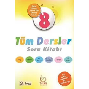 Palme Yayıncılık 8. Sınıf Tüm Dersler Soru Kitabı