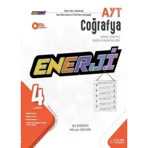 Palme Yayıncılık AYT Enerji Coğrafya Konu Özetli Soru Fasikülleri