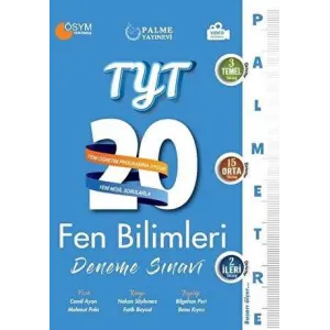 Palme Yayıncılık - Bayilik 2021 TYT Fen Bilimleri 20 Deneme Sınavı