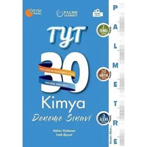 Palme Yayıncılık - Bayilik 2021 TYT Kimya 30 Deneme Sınavı