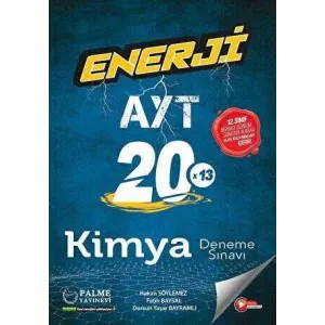 Palme Yayıncılık - Bayilik Enerji AYT Kimya 20 Deneme Sınavı