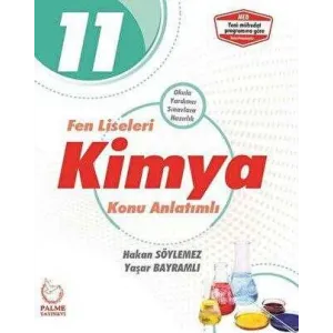 Palme Yayıncılık - Bayilik Palme 11. Sınıf Fen Liseleri Kimya Konu Anlatımlı
