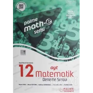 Palme Yayıncılık - Bayilik Palme Math-e Serisi AYT Matematik 12 Deneme Sınavı Ekstra